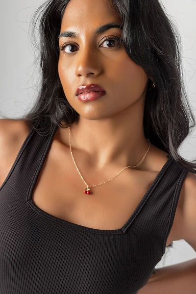 Cherry Pendant Chain Necklace