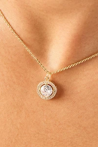 Rhinestone-Pendant Necklace