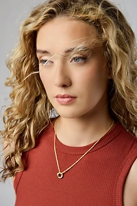 Interlocking Ring Pendant Necklace