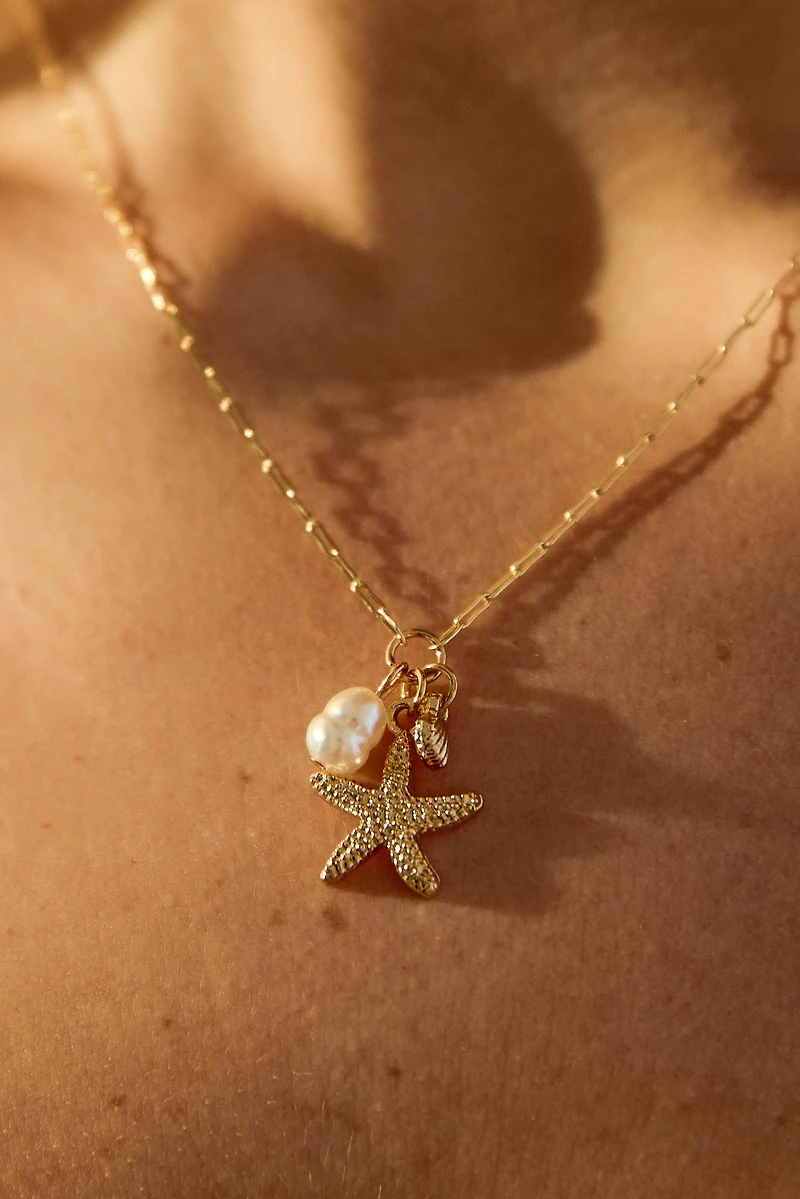 Seashell Cluster Necklace