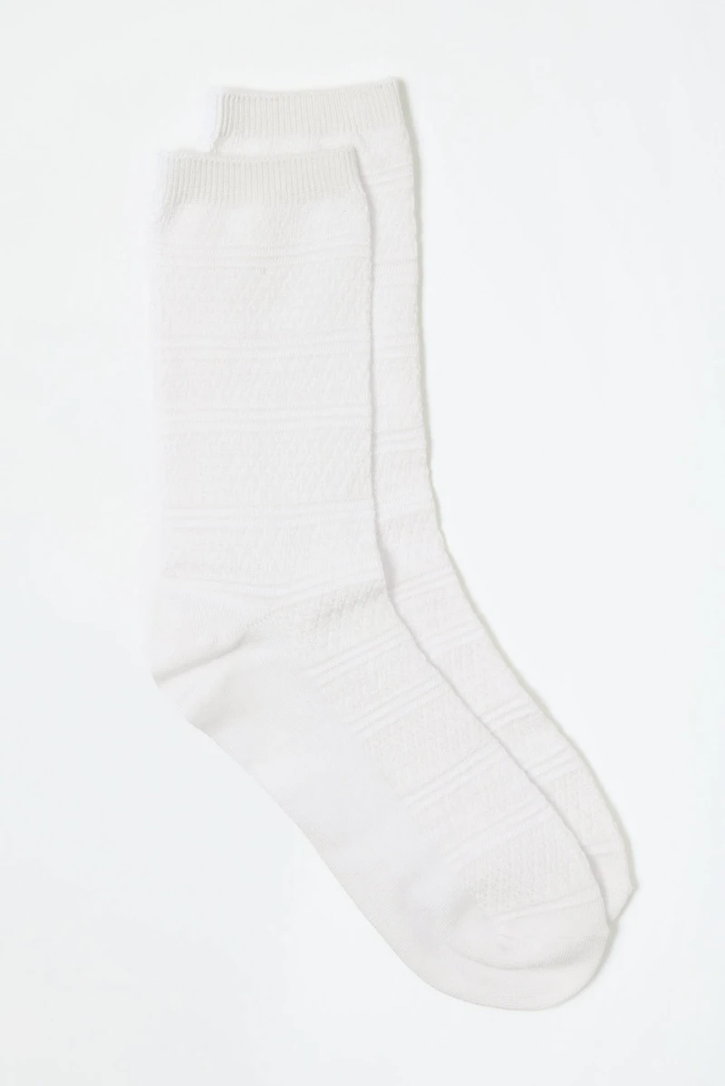 Pointelle-Knit Socks