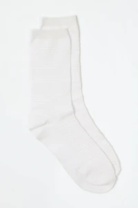 Pointelle-Knit Socks