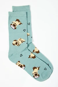 Sleepy Pug Socks