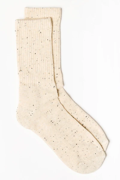 Speckled Ribbed Socks