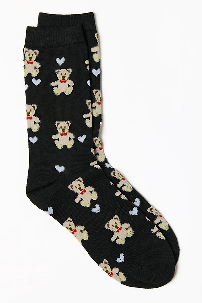 Hearts with Teddy Bear Socks