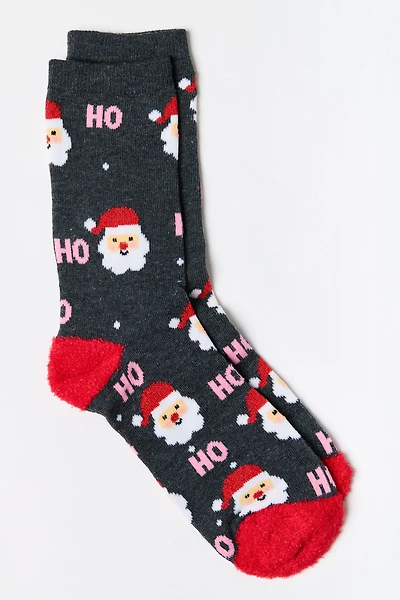 Santa and "Ho Ho Ho" Socks