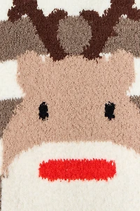 Striped Reindeer "Soft and Cozy" Socks