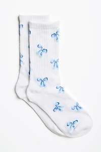 Darling Bow Print Socks