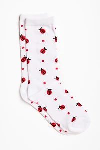 Ladybug Dot Socks