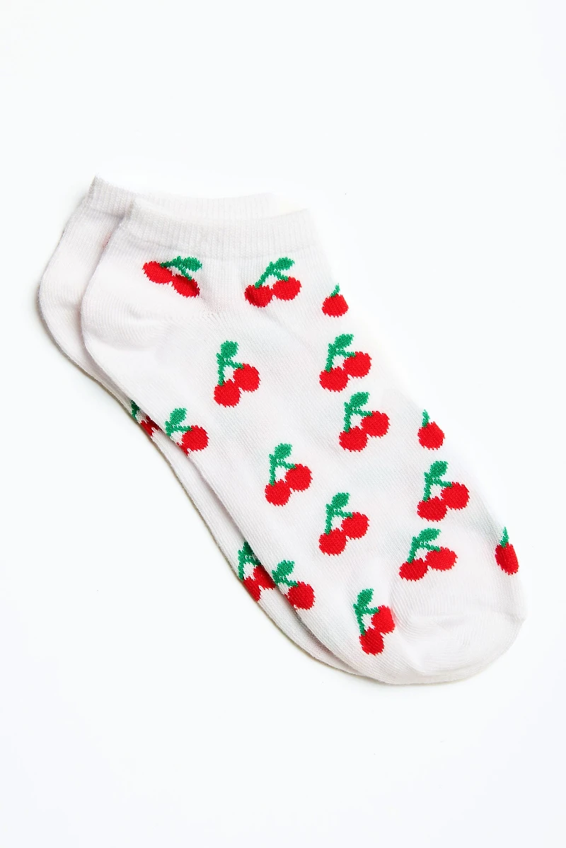 Cherry Ankle Socks