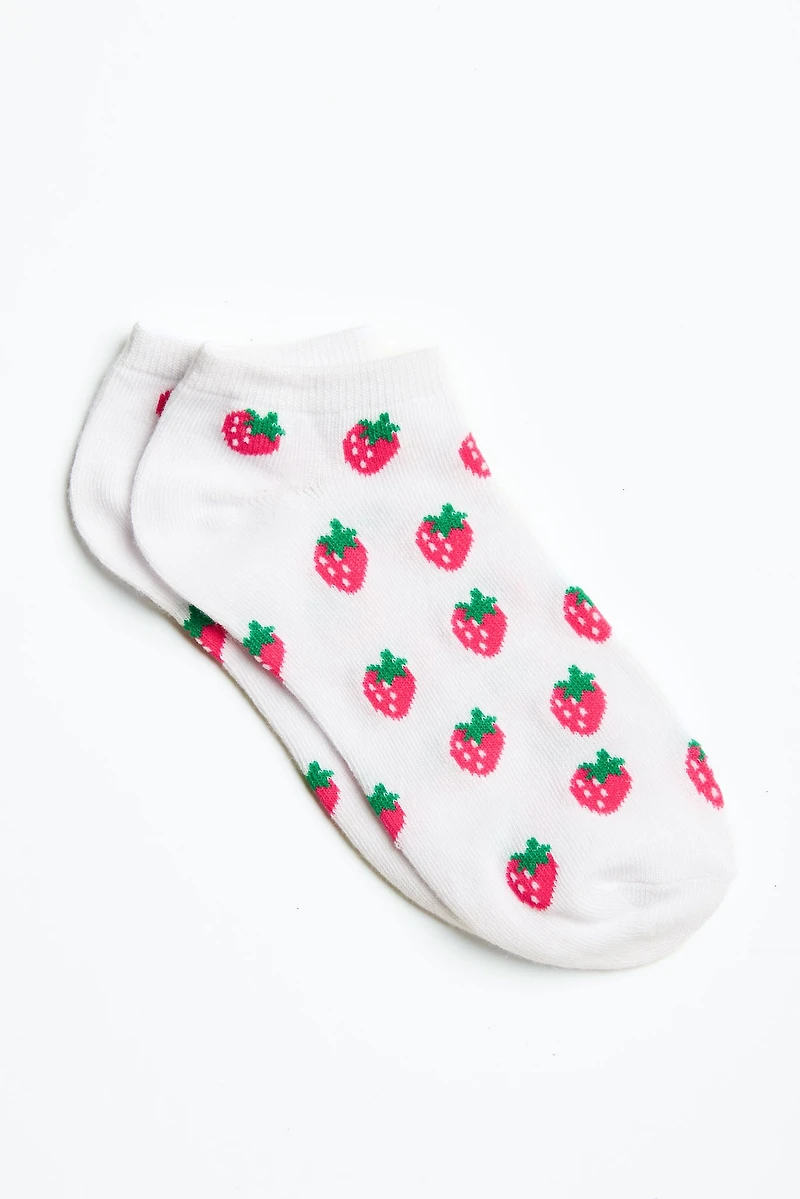 Strawberry Ankle Socks