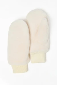 Faux Fur Mitten with Lining