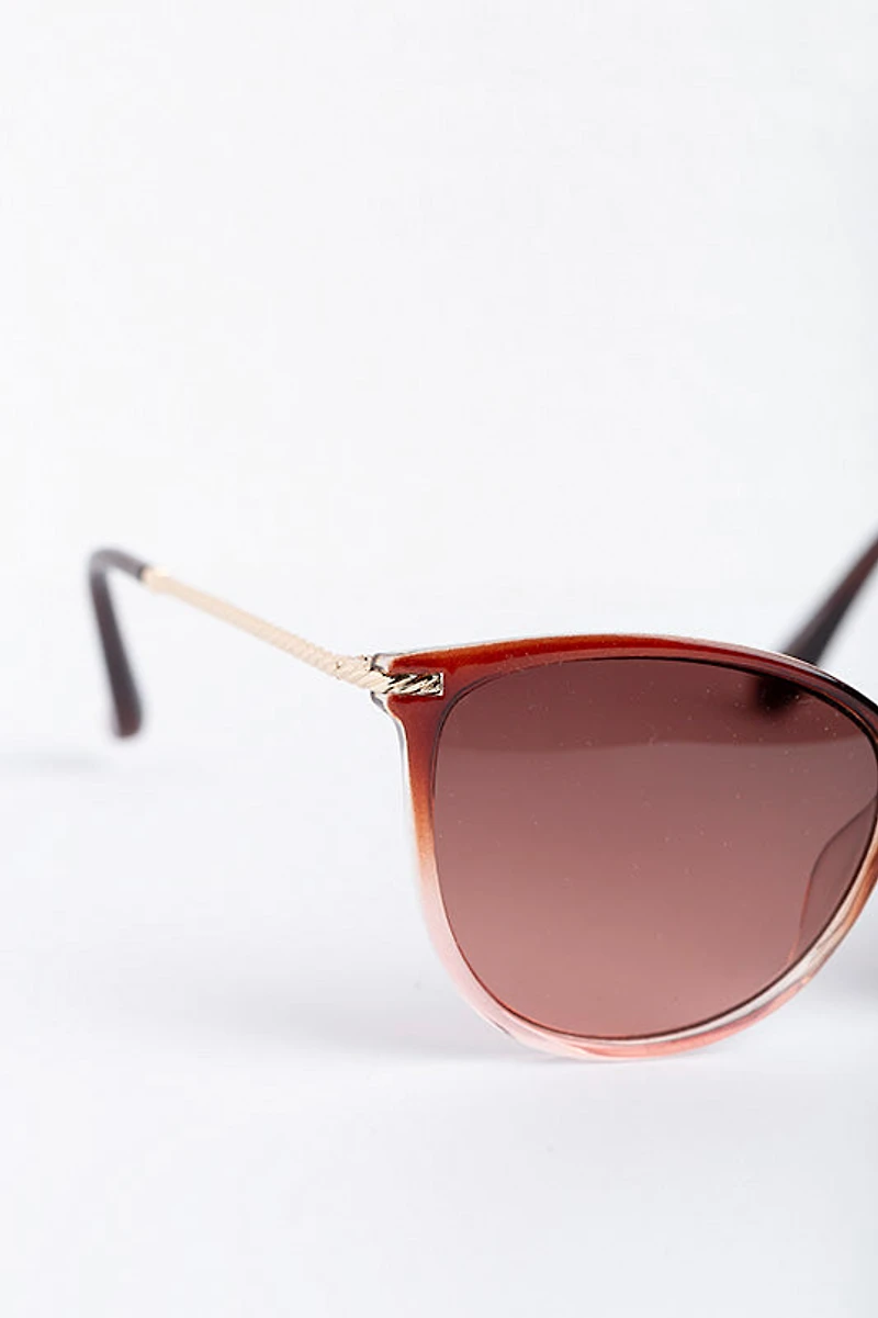 Pantos Sunglasses with Twisted Metal Arms