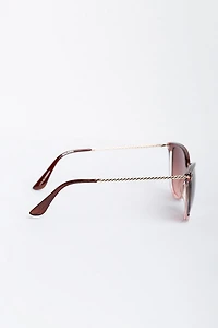 Pantos Sunglasses with Twisted Metal Arms