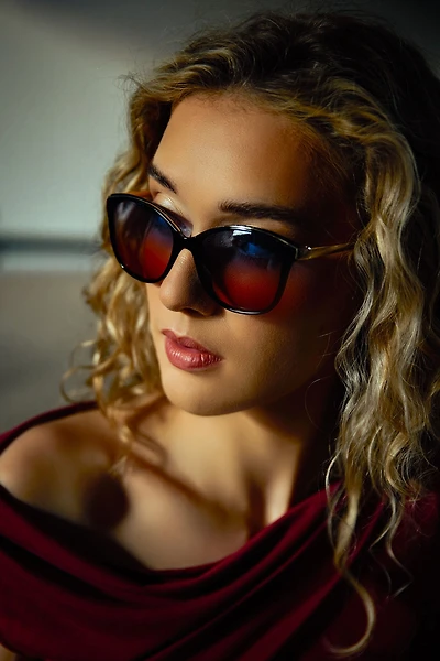 Pantos Sunglassses with Metal Trim and Arms