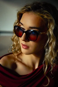 Pantos Sunglassses with Metal Trim and Arms