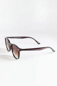 Brown Wayfarer Frame Sunglasses
