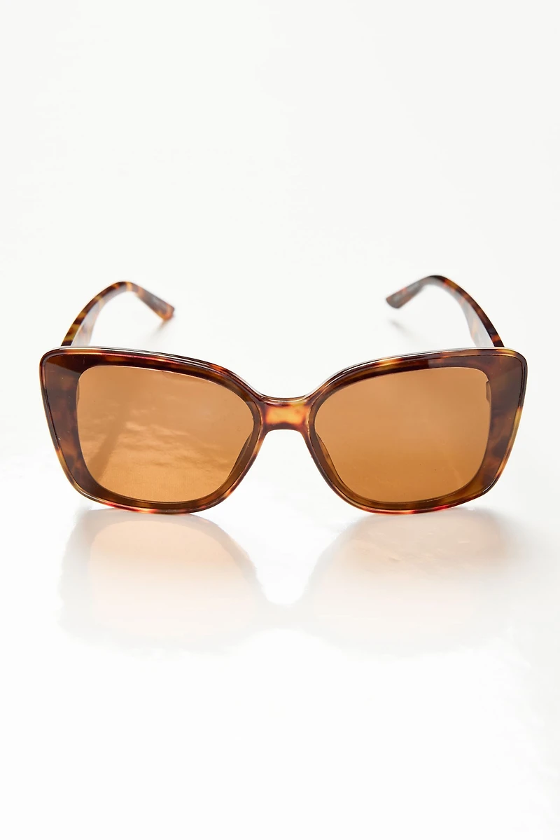 Tortoise Cat-Eye Sunglasses