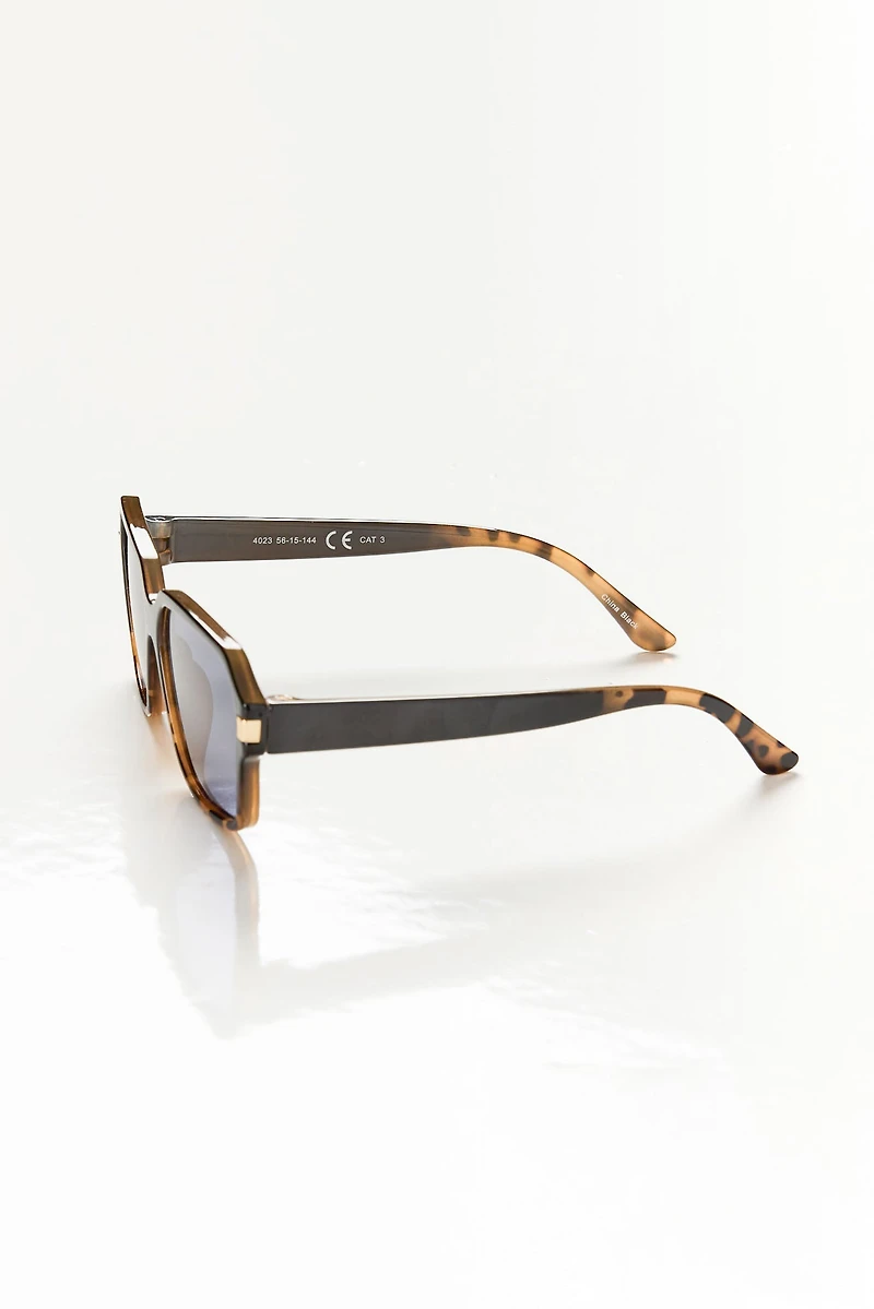 Oversized Rectangular Sunglasses