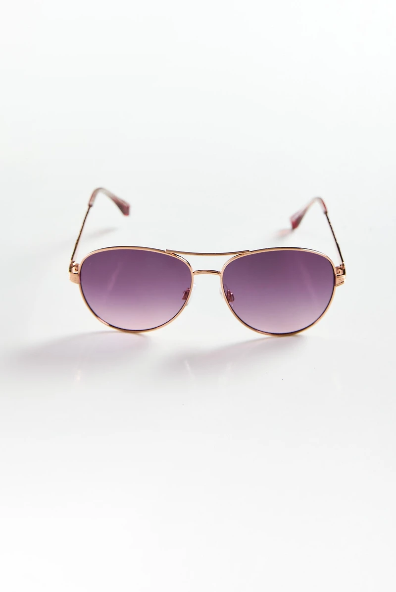 Gold Aviator Sunglasses