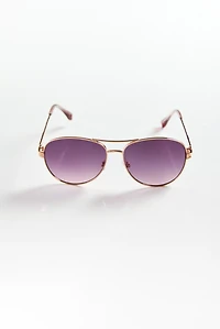 Gold Aviator Sunglasses