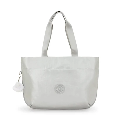 Cristina Metallic Tote Bag