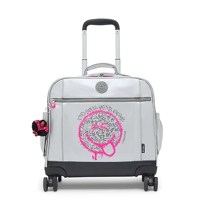 New Storia Metallic 4-Wheeled Rolling Bag