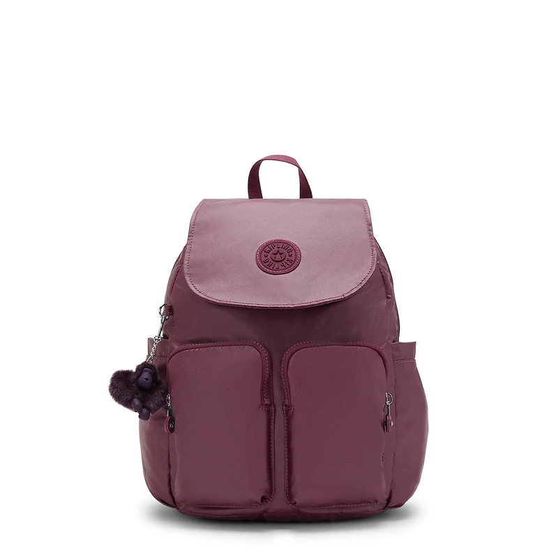 City Pocket Small Metallic Backpack
