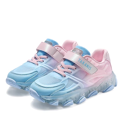 TARANIS 3 Stage Spring/Autumn Mesh Breathable Blue-Pink Gradient Cool Light-Up Shoes