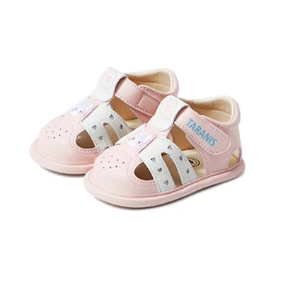 TARANIS Stage 0 Infant Sandals - Color Block First Shoes with Flexible Soles & Protected Toe for Pre-Walking Comfort