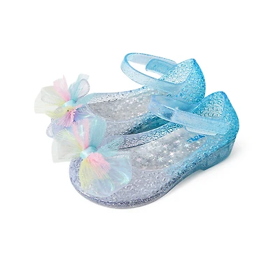 TARANIS Stage 3 Colorful Lace Bowtie Tiger and Leopard Rubber Light-Up Crystal Shoes