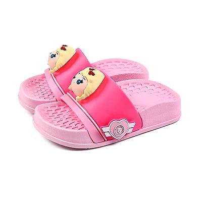 TARANIS Stage 3 Kids' Animal Slippers - Summer Color Block Design with Non-Slip Sole | Indoor/Outdoor