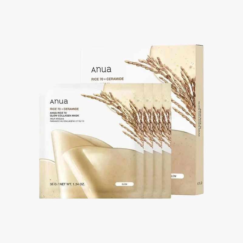 Anua Rice 70 Glow Collagen Mask (box/single)