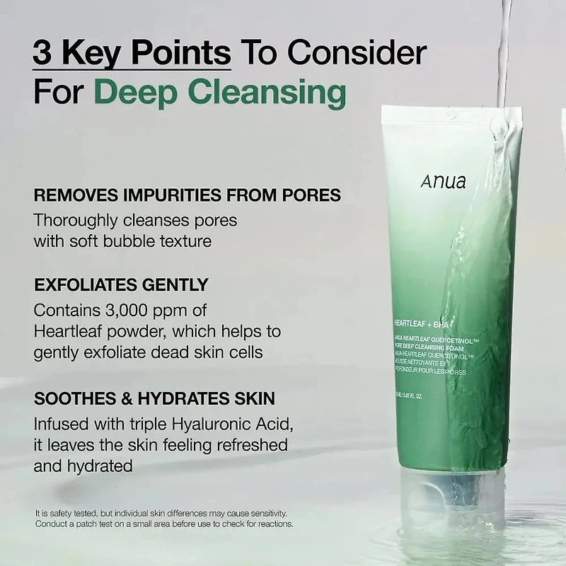 Anua Heartleaf Quercetinol Pore Deep Cleansing Foam 150ml