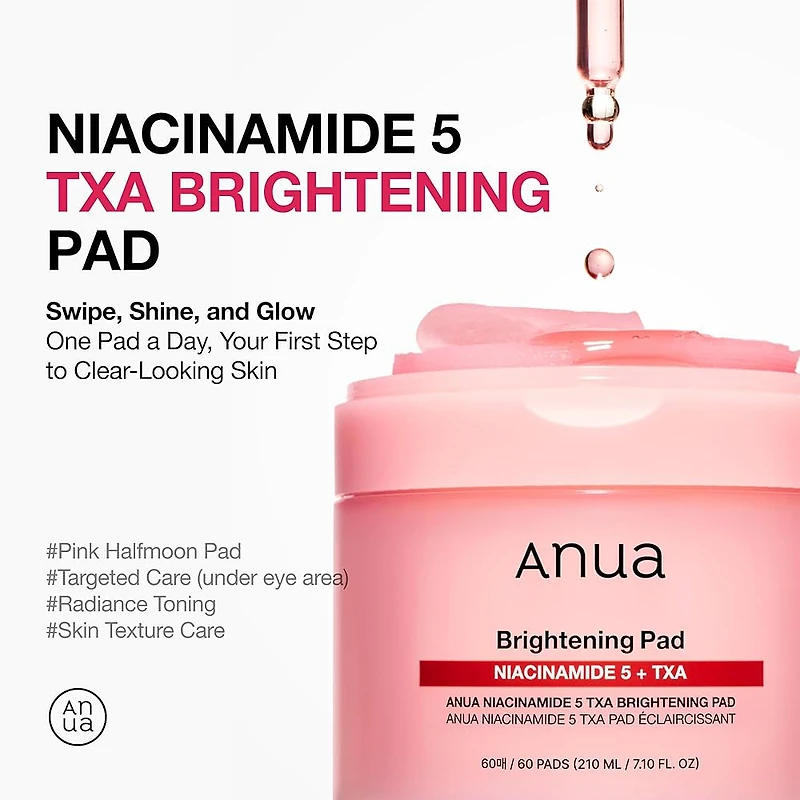 Anua Niacinamide 5 TXA Brightening Pad 60 Pads