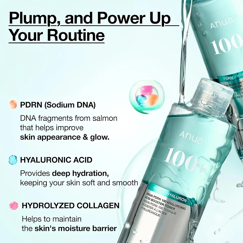 Anua PDRN 100 Hyaluronic Acid Booster Toner 250ml