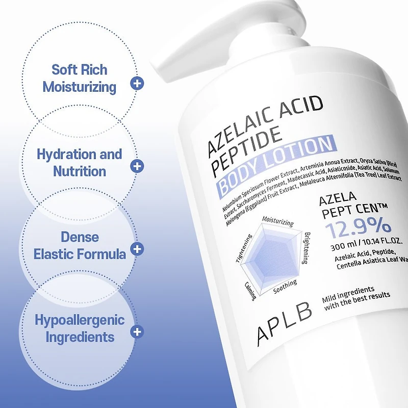 APLB Azelaic Acid Peptide Body Lotion 300ml