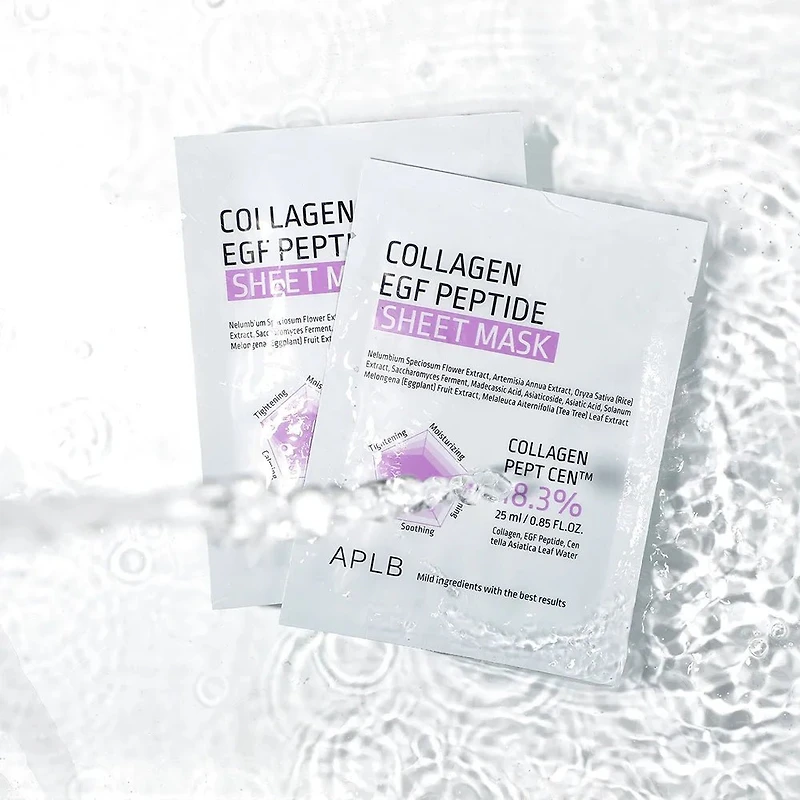 APLB Collagen EGF Peptide Sheet Mask Set 10 Sheets