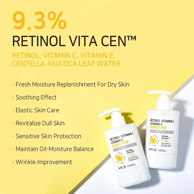 APLB Retinol Vitamin C Vitamin E Body Lotion 300ml