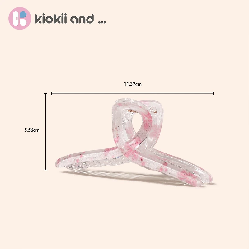 Arch 14 Marbled Flora Claw Clip 1pc