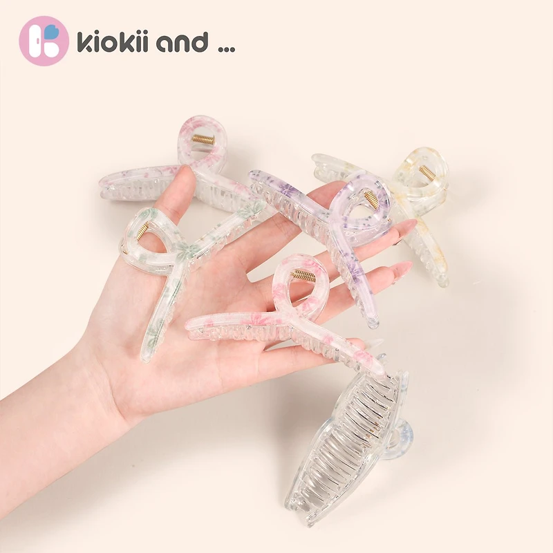 Arch 14 Marbled Flora Claw Clip 1pc