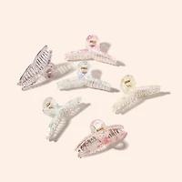 Arch 14 Marbled Flora Claw Clip 1pc