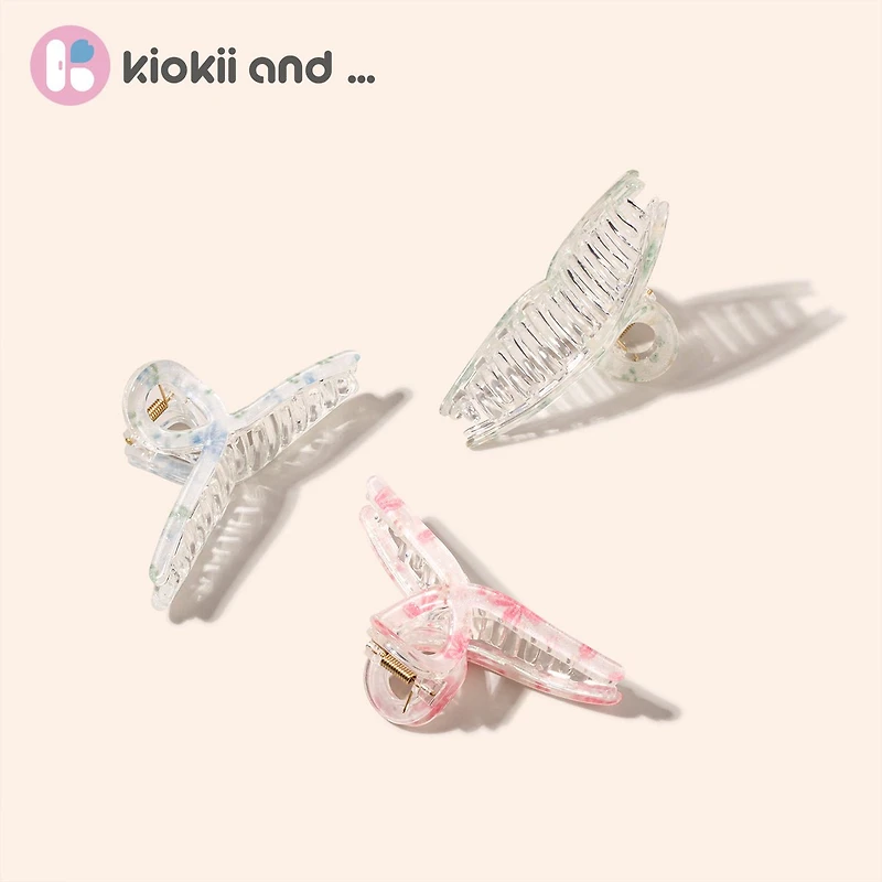 Arch 14 Marbled Flora Claw Clip 1pc