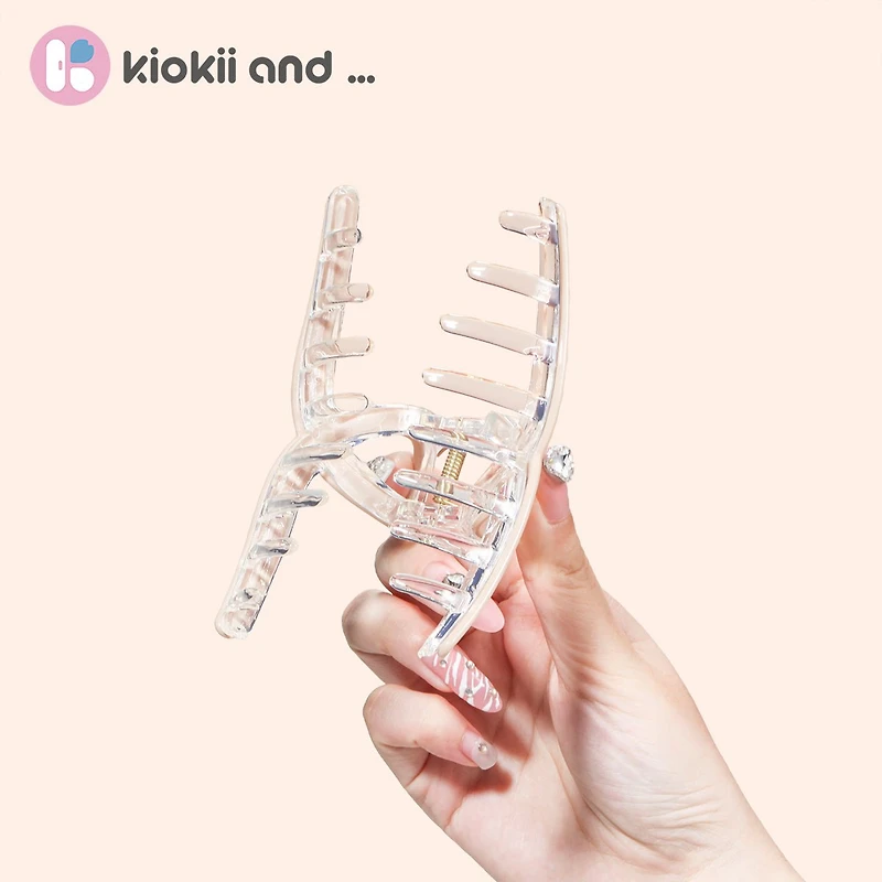 Arch14 Crystal Loop Hair Claw Acrylic Clip 1pc