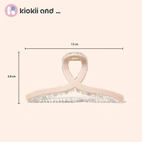 Arch14 Crystal Loop Hair Claw Acrylic Clip 1pc