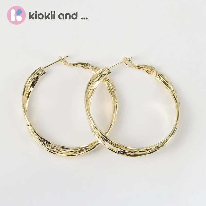 Arch14 Effortless Charm Sculpted 18K Gold-Plated Hoop Earrings