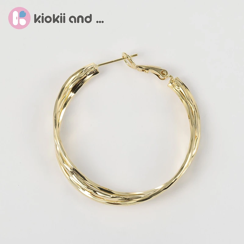 Arch14 Effortless Charm Sculpted 18K Gold-Plated Hoop Earrings