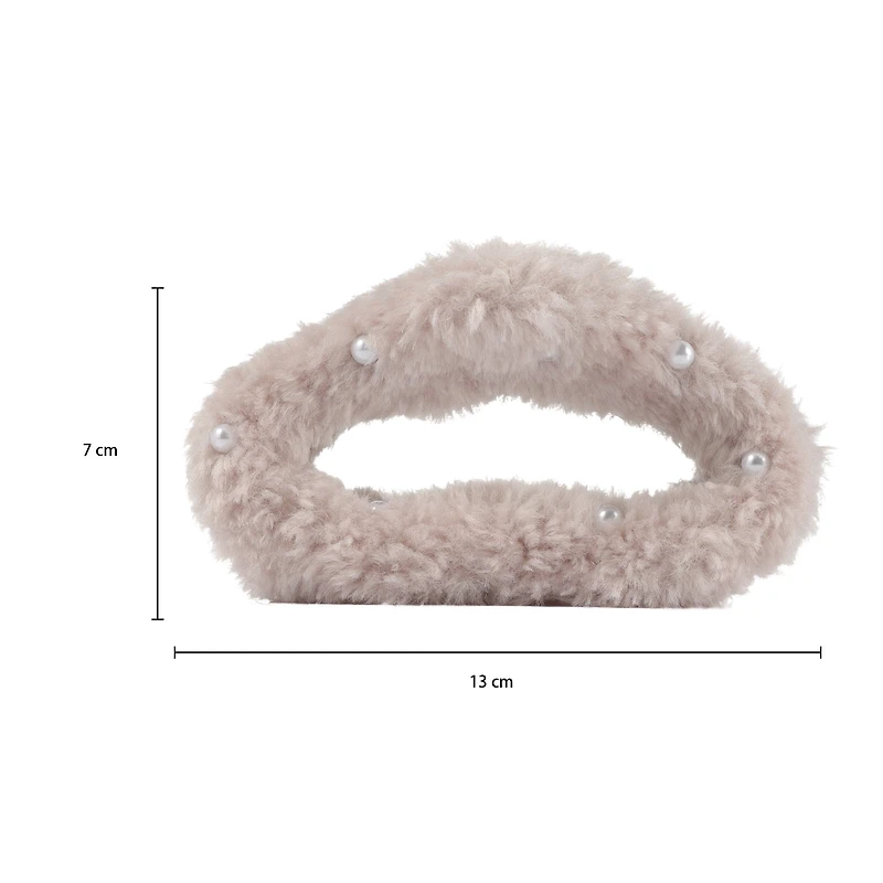 Arch14 Fluffy Oval Claw Clips 1pc