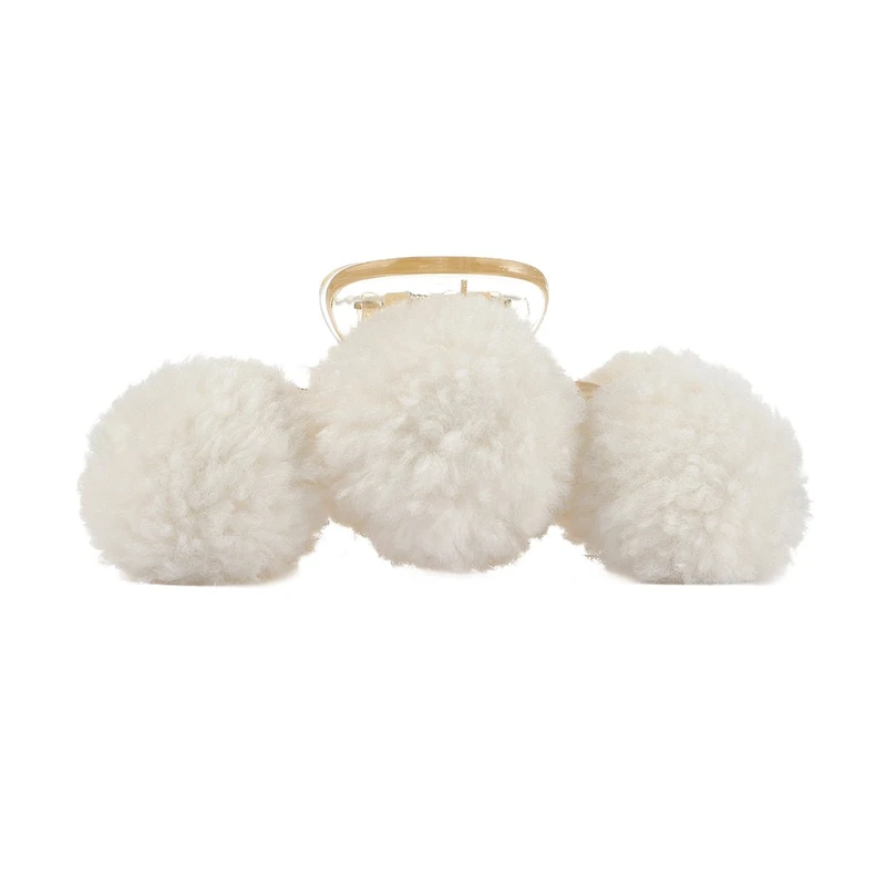 Arch14 Fluffy Pom-Pom Claw Clips 1pc
