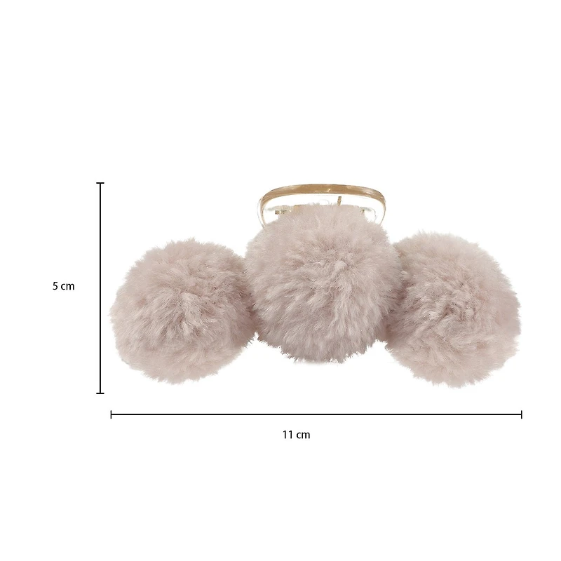 Arch14 Fluffy Pom-Pom Claw Clips 1pc
